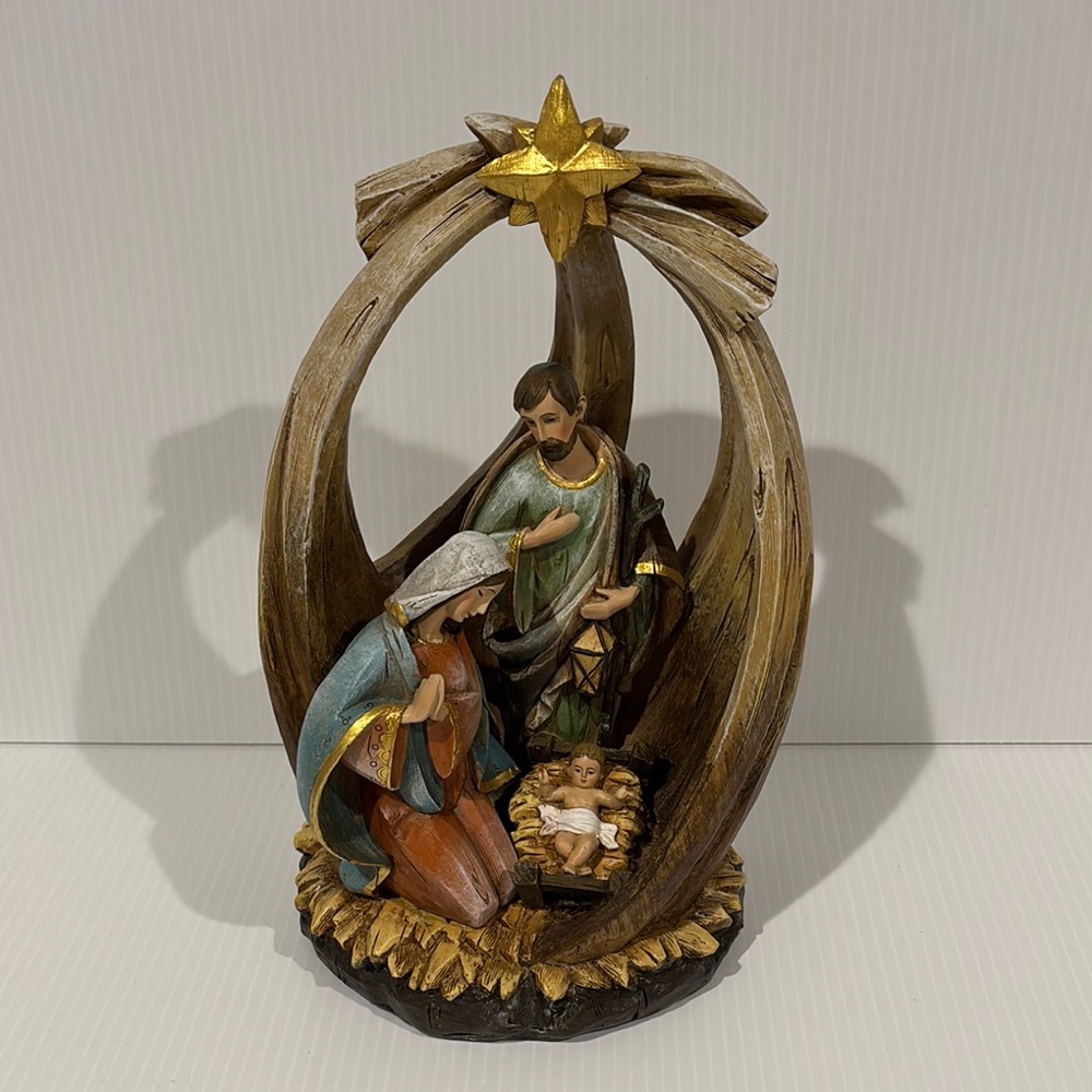 Napco Holy Family with Star of Bethlehem Christmas Nativity